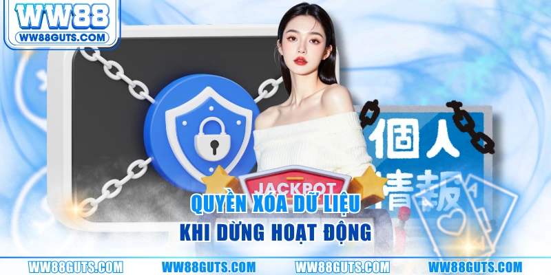 Chính Sách Bảo Mật WW88 - Bảo Vệ Dữ Liệu Người Chơi 2025 9 Quyền xóa dữ liệu khi dừng hoạt động
